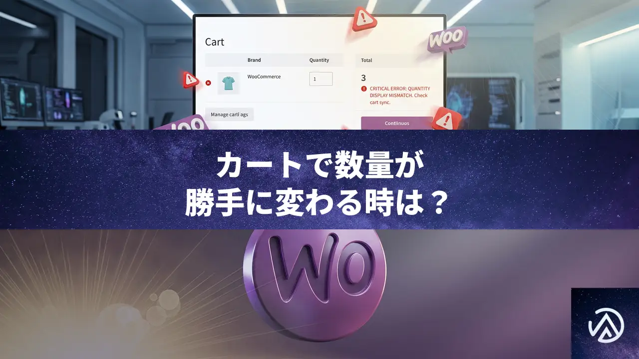 カートページで数量を変更すると違う数になる時の対処法