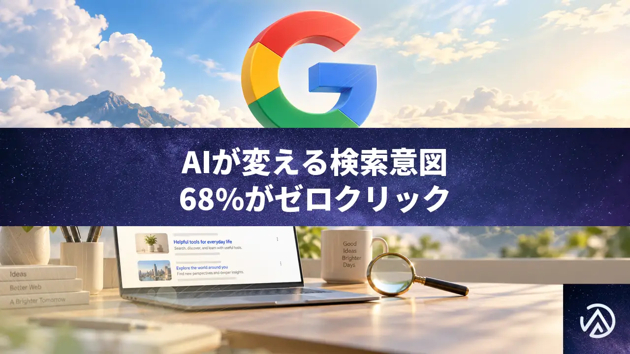 AIが検索意図を再定義。68%がクリックされない検索の新常識
