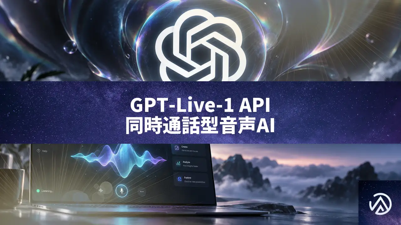 GPT-Live-1がAPIで提供開始。同時通話型音声AIで割り込み処理が大幅改善