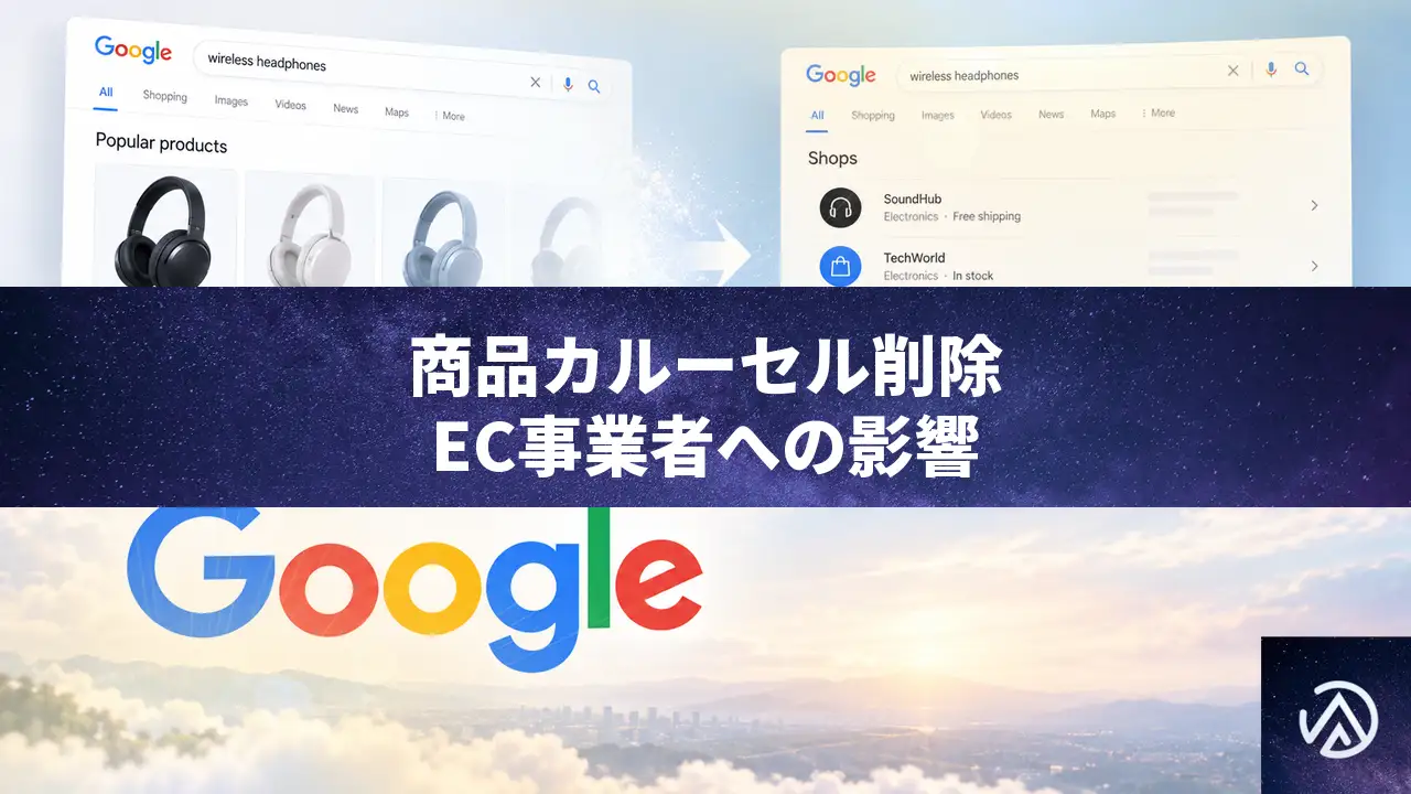 Googleが商品カルーセルを欧州で削除、EC事業者の有機的流入が激減