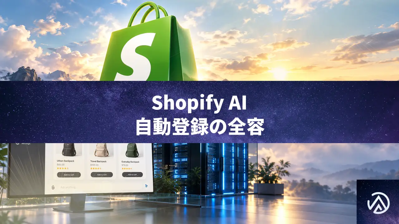 Shopifyが全AIショッピングチャネルに自動登録。デフォルト設定の全容
