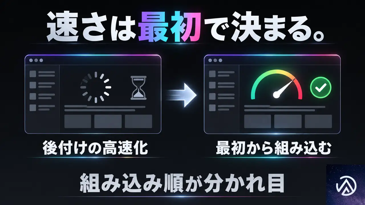 表示速度は後から改善できるのか