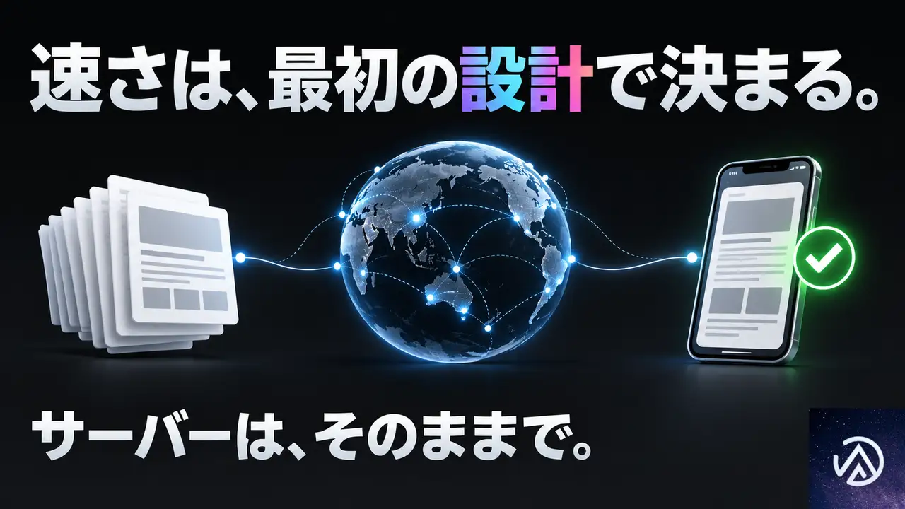サーバーを乗り換えずに高速化できる理由