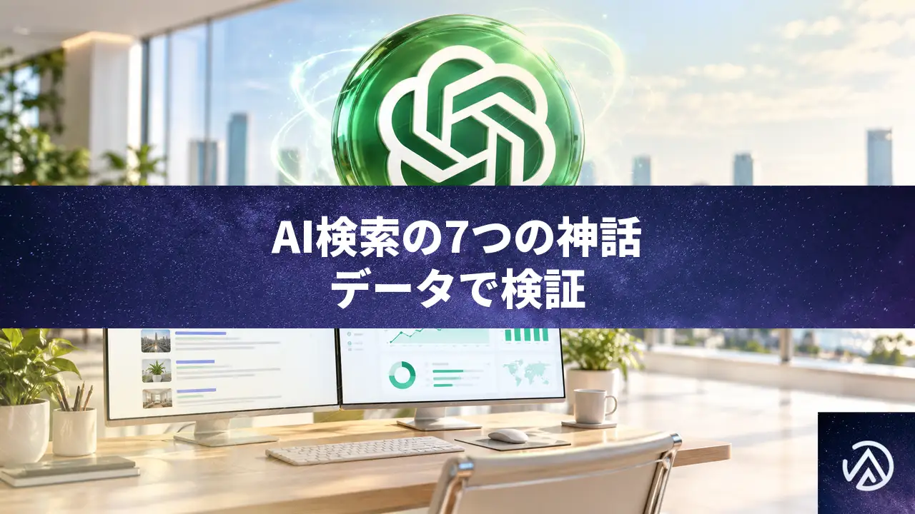 AI検索の7つの神話をデータで検証。サイト運営者が知るべき真実