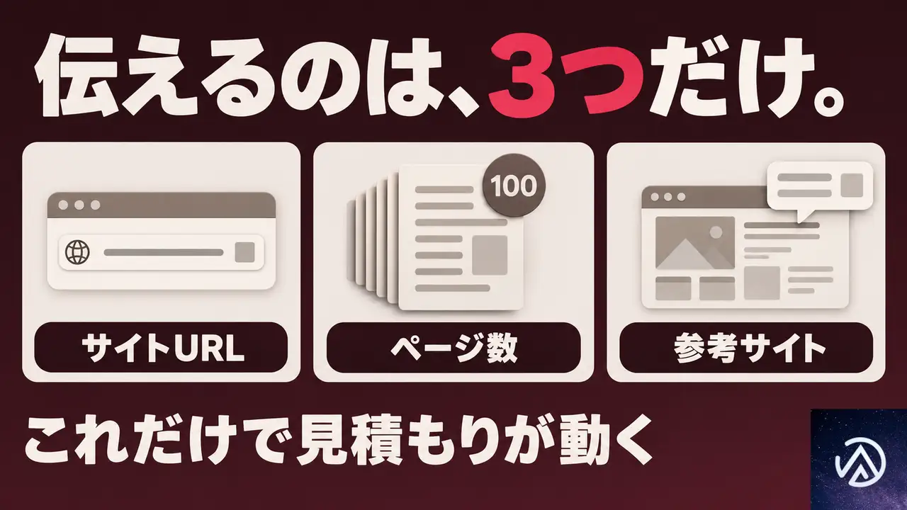 見積もり依頼の前に伝えると、金額が早く決まる3つのこと