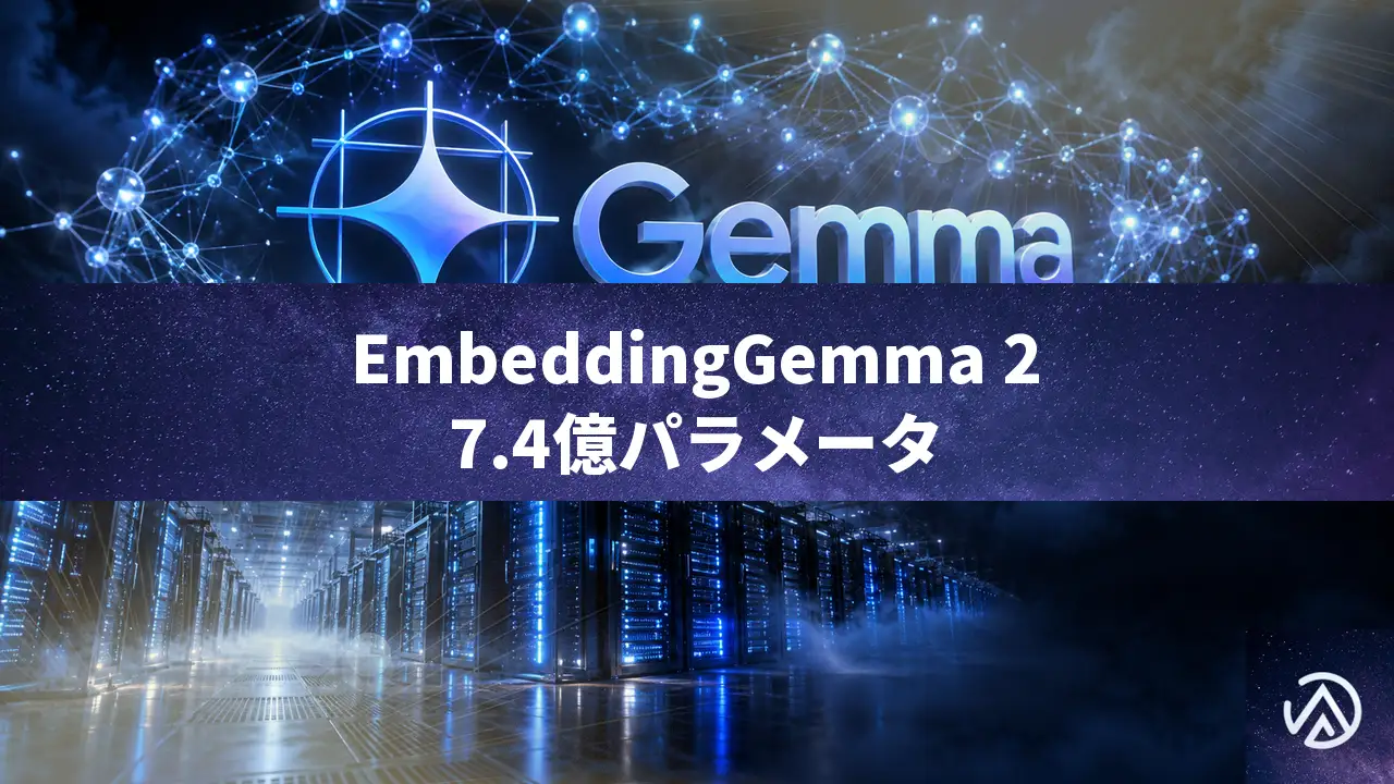 GoogleがEmbeddingGemma 2を公開。コード・画像・音声を同じベクトル空間で扱う軽量モデル