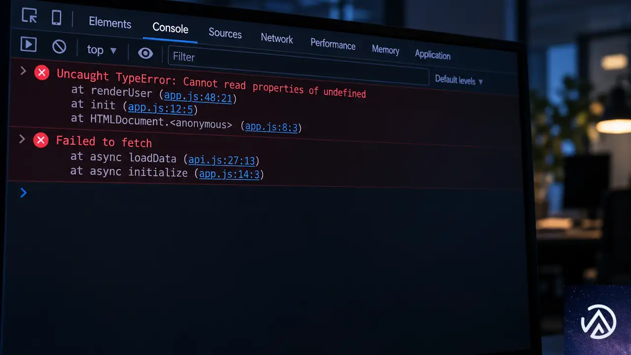 JavaScriptエラーをブラウザで確認する手順