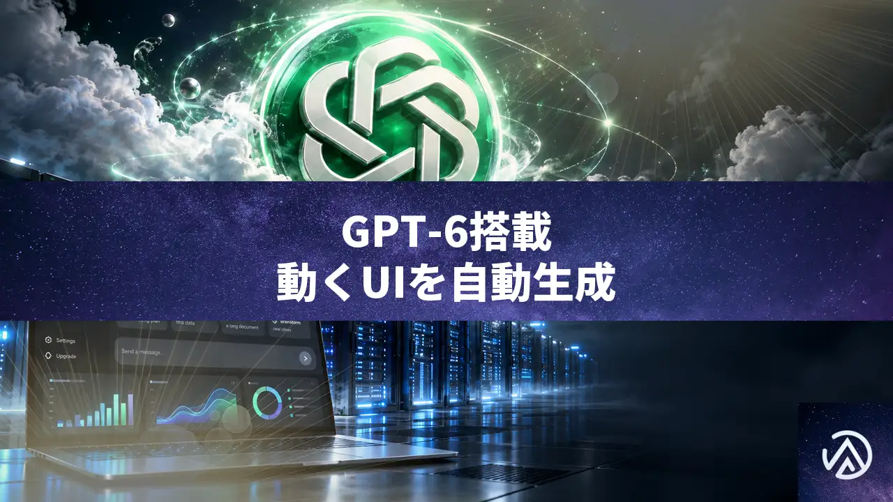 GPT-6がChatGPTに搭載、対話で動くUIを自動生成するIntelligent UIを解説