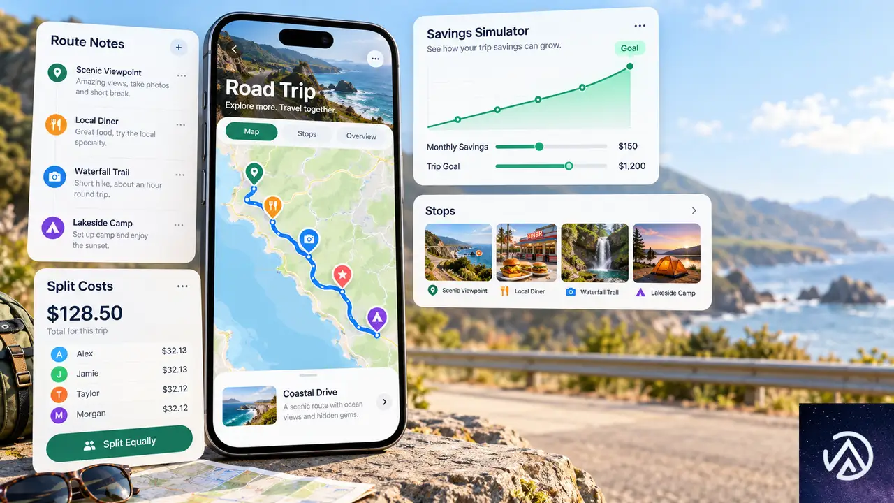 生成されるUIの具体例、旅程から計算ツールまで