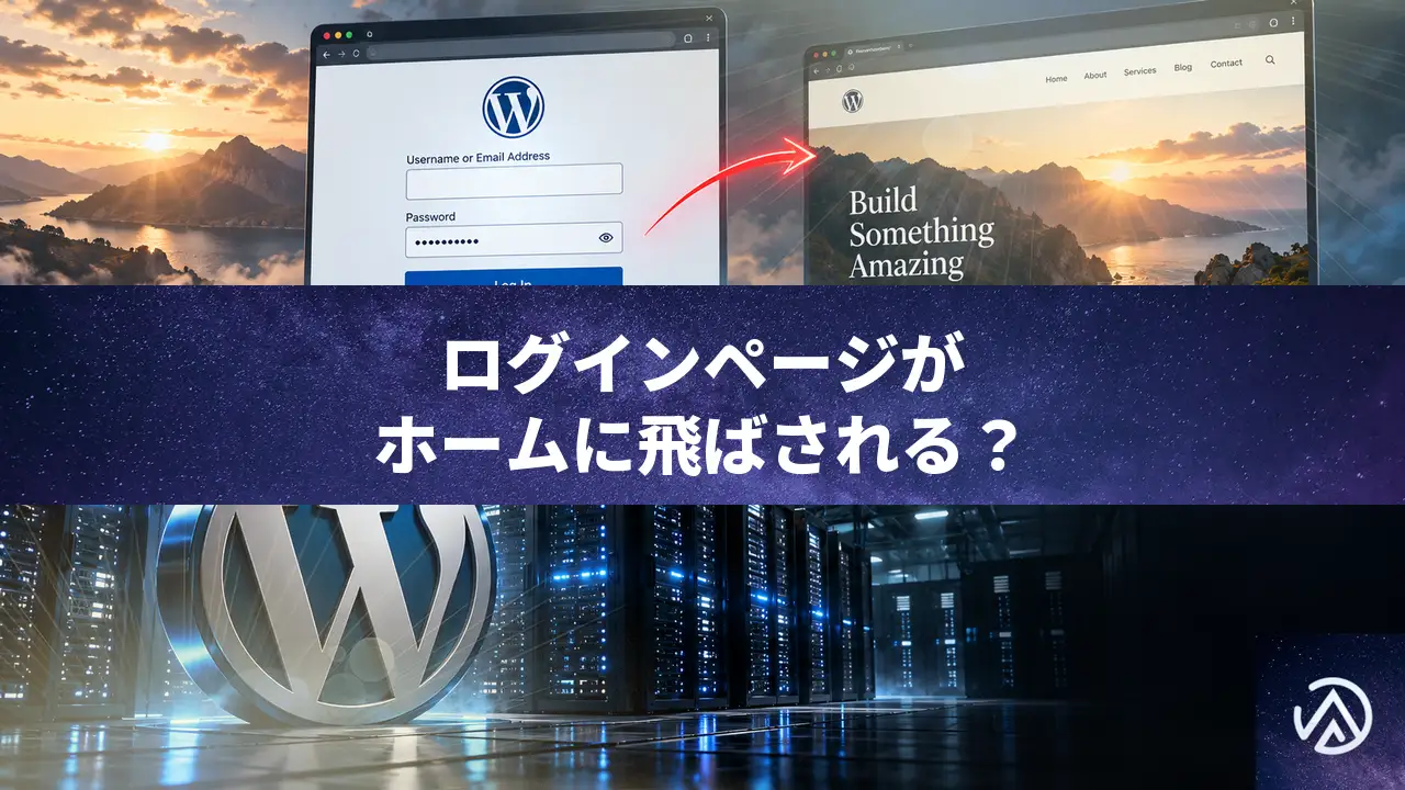 WordPressでwp-adminとwp-login.phpがトップページにリダイレクトされる原因と対処法