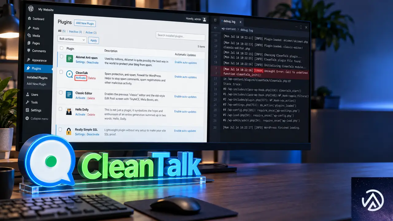 CleanTalkを安全に再有効化して原因を特定する手順