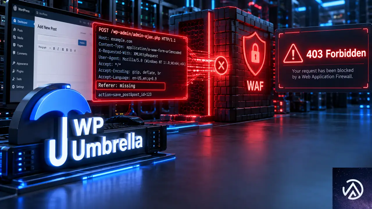 WP Umbrellaの403エラーはリクエストヘッダー不足が原因