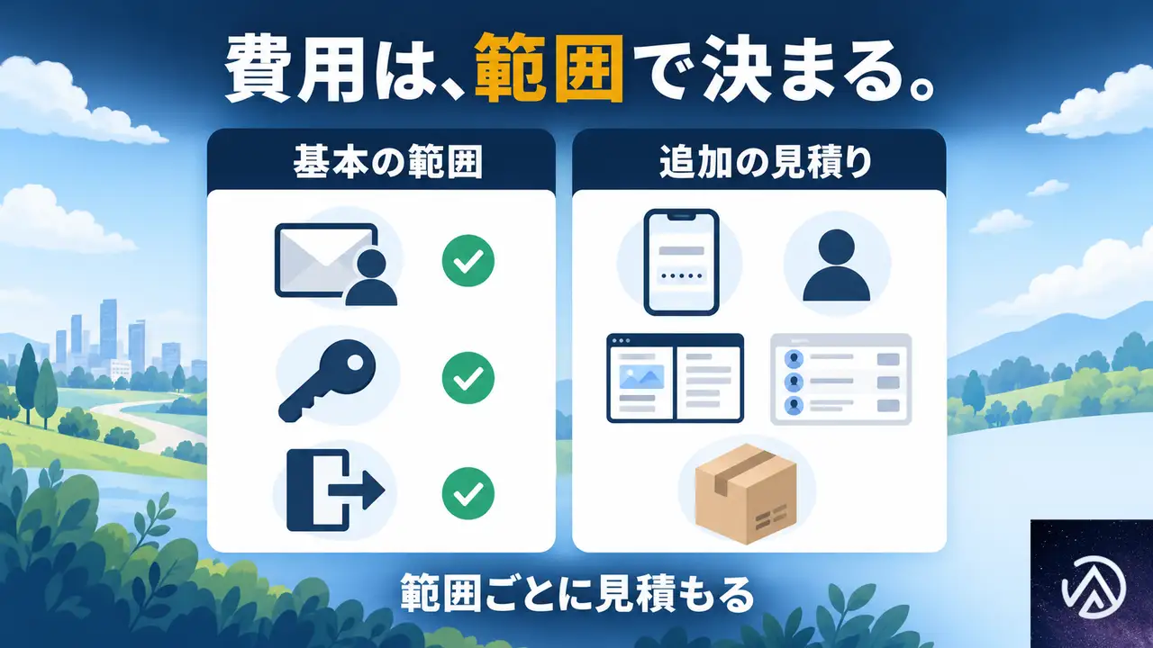ログイン機能の開発費用は、相場よりも何で決まるのか