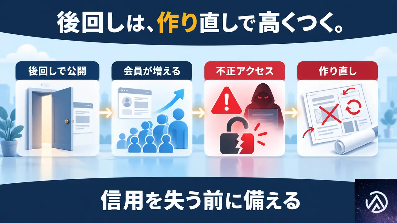 ログイン機能を後回しにすると、なぜ高くつくのか