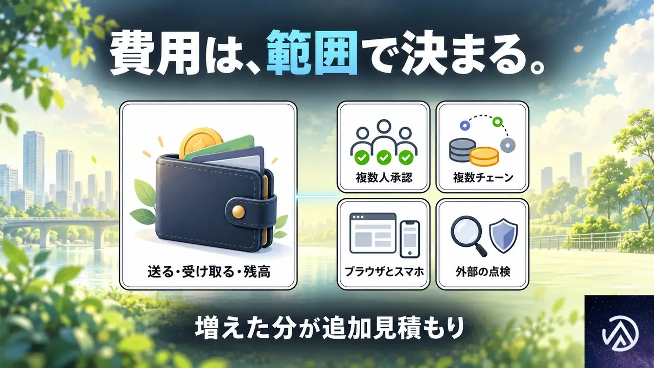 ウォレット開発の費用相場は、何で決まるのか