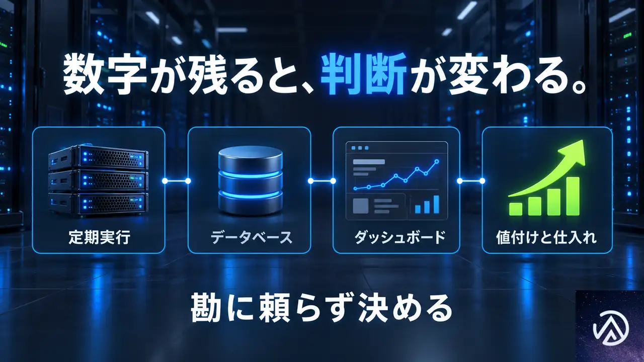 費用をかけて集めたデータは、事業の何に変わるのか