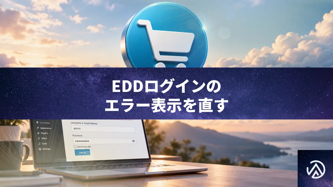 EDDのログインフォームにロックアウト時のカスタムエラーメッセージを表示する方法