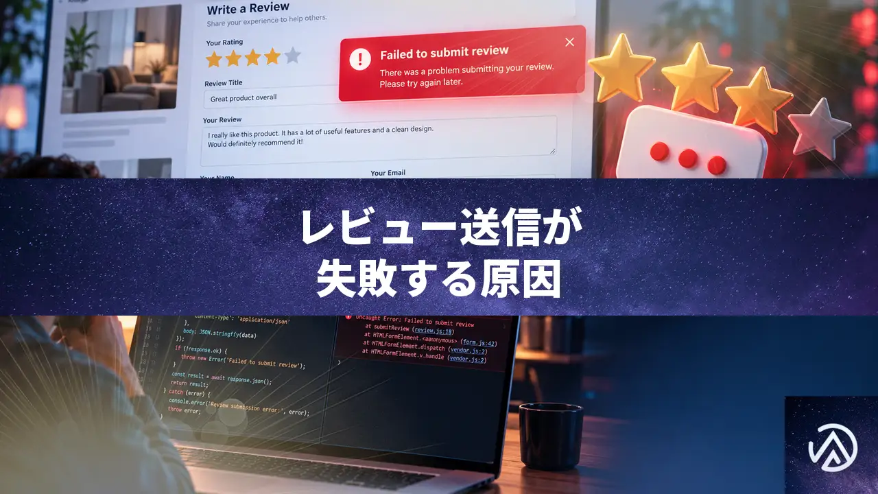 Site Reviewsでレビュー送信が失敗するJavaScriptエラーの原因と対処法