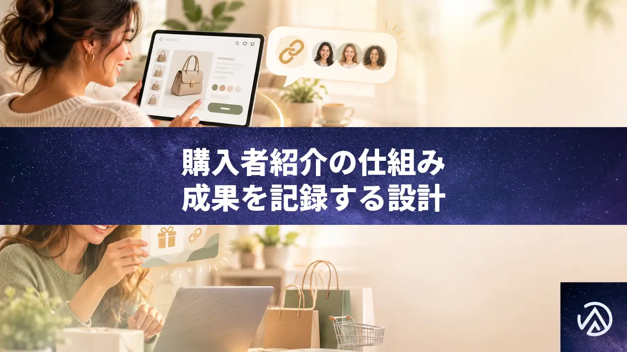ECサイトの購入者紹介の仕組みを自社で動かす設計の考え方