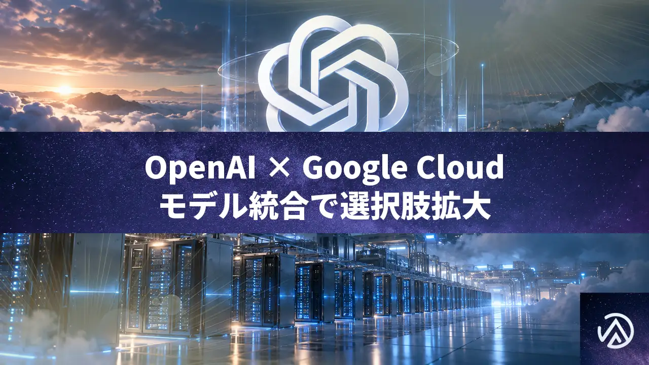 OpenAIモデルがGoogle Cloudに登場。Model GardenでCodexとフロンティアモデルを提供