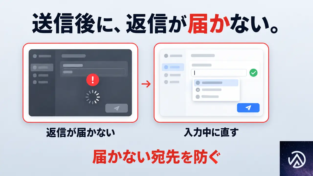 送信後に気づく問題と、そのままにしているとどうなるか