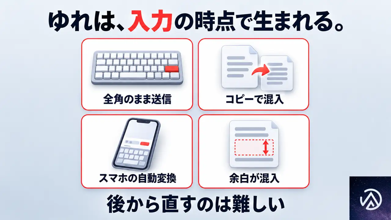 表記のゆれはどこで生まれるか