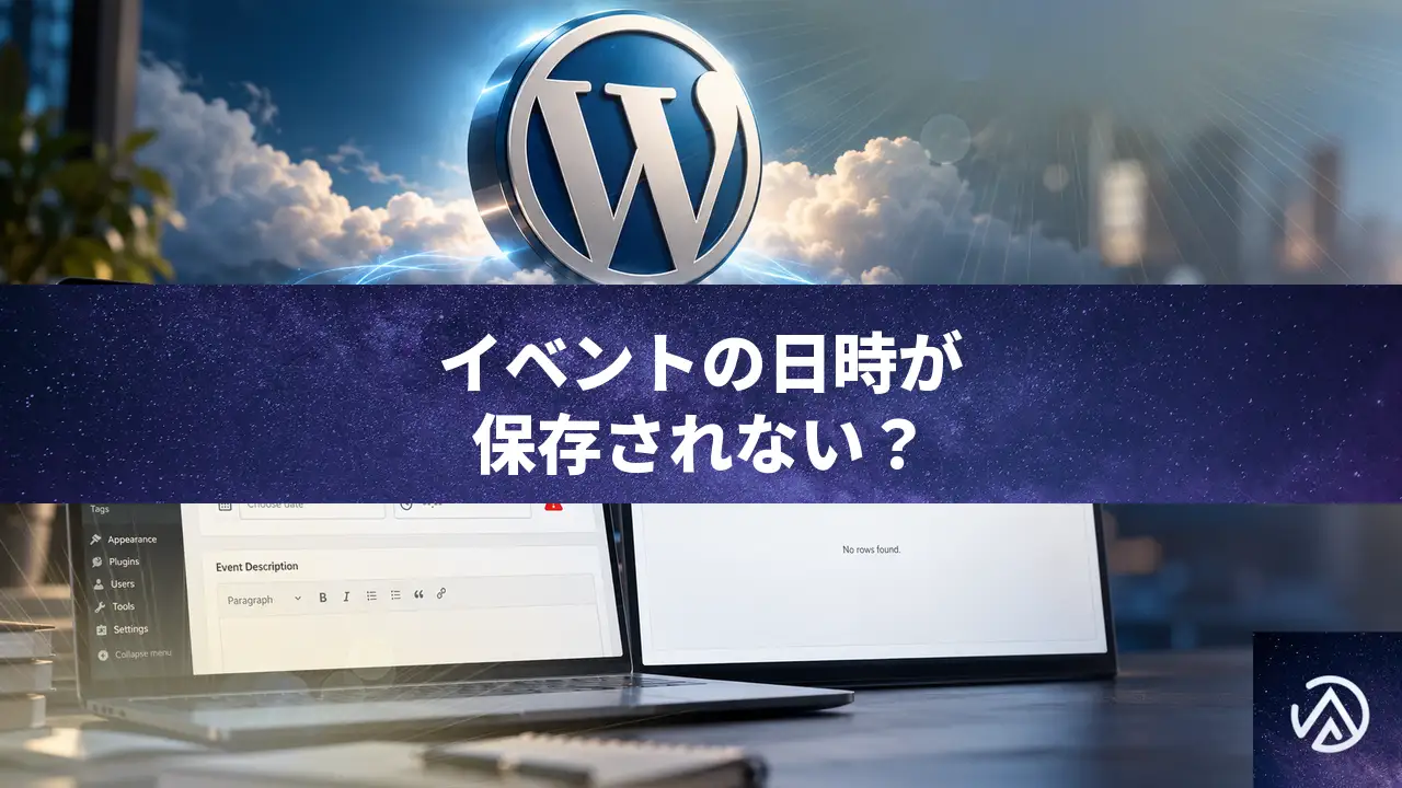 Beacon Eventsで開始日時と終了日時が保存されない時の直し方