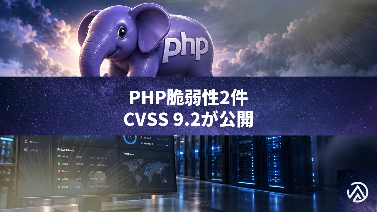 PHPの深刻な脆弱性2件が公開。CVSS 9.2、全バージョンに影響、即時対応が必要