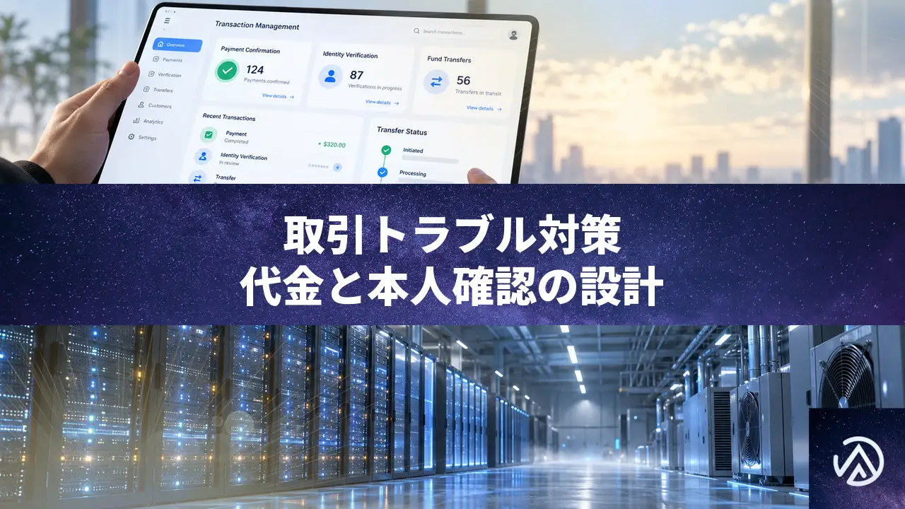 プラットフォームの取引トラブル対策、代金の預かり方と本人確認から設計する