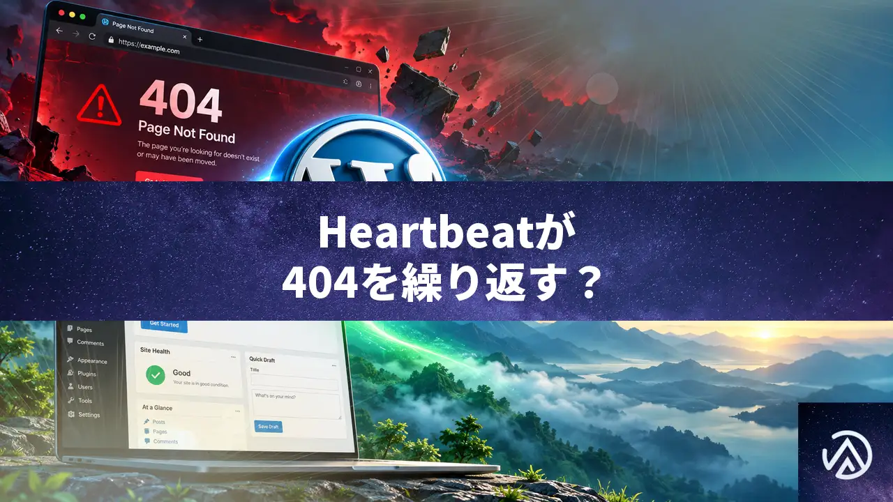 WordPressをサブディレクトリ運用でHeartbeatが404になる時の修正方法